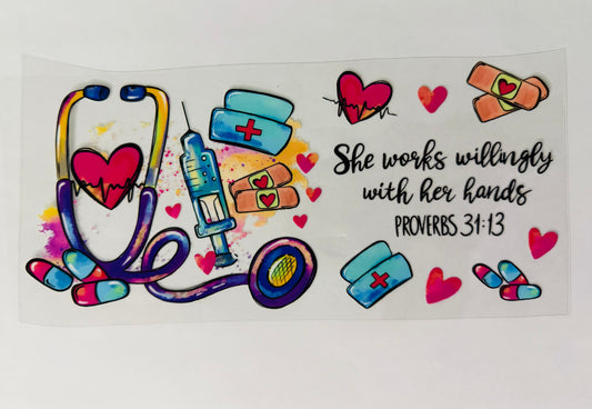 She works with her hands